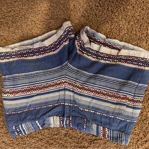 Striped Blue and White Shorts